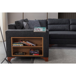 Canapea de colt Mirage Meble T-Loft Shelf-Left (Anthracite) Thumb