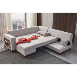 Canapea de colt Mirage Meble T-Loft Shelf-Left (Cream) Thumb