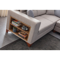 Canapea de colt Mirage Meble T-Loft Shelf-Left (Cream) Thumb