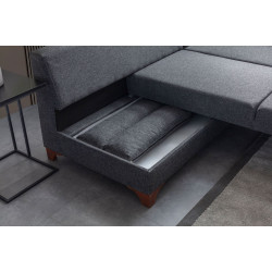 Canapea de colt Mirage Meble T-Loft Shelf-Right (Anthracite) Thumb