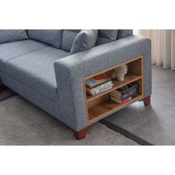 Canapea de colt Mirage Meble T-Loft Shelf-Right (Grey) Thumb