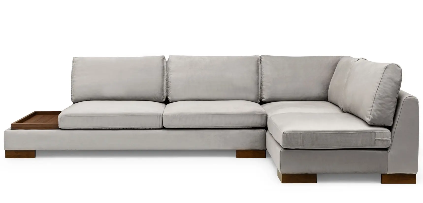 Canapea de colt Mirage Meble Tulip Shelf-Left (Light Grey) - 4