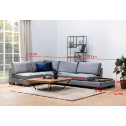 Canapea de colt Mirage Meble Tulip Shelf-Right (Dark Grey) Thumb