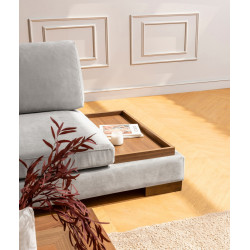 Canapea de colt Mirage Meble Tulip Shelf-Right (Light Grey) Thumb