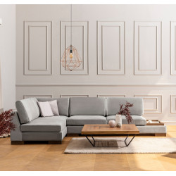 Canapea de colt Mirage Meble Tulip Shelf-Right (Light Grey) Thumb