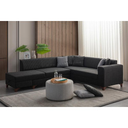 Canapea de colt Mirage Meble West Left (Anthracite)