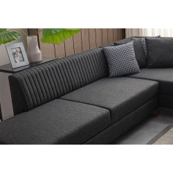 Canapea de colt Mirage Meble West Left (Anthracite) Thumb