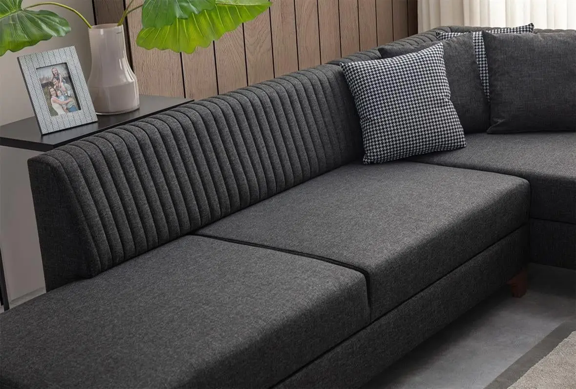 Canapea de colt Mirage Meble West Left (Anthracite) - 4
