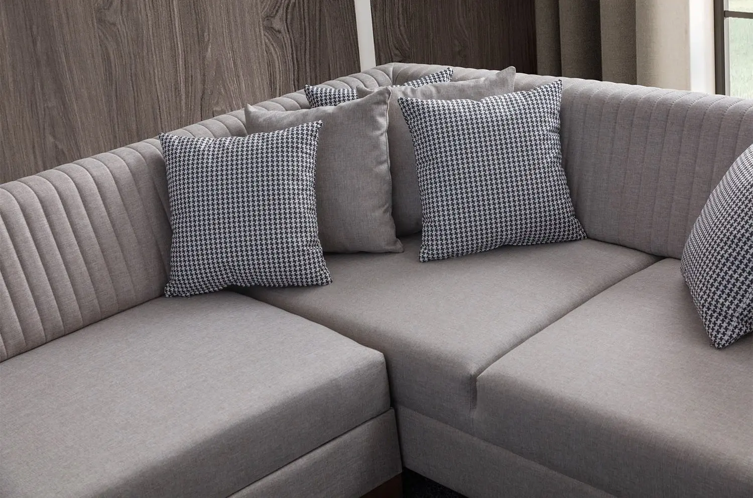 Canapea de colt Mirage Meble West Left (Cream) - 3