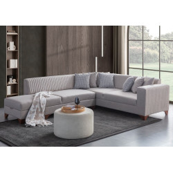 Canapea de colt Mirage Meble West Left (Cream)