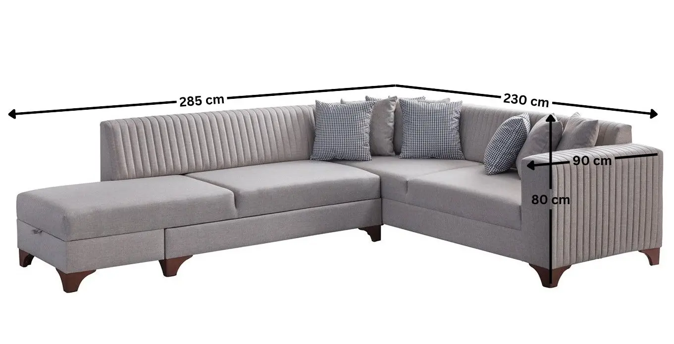 Canapea de colt Mirage Meble West Left (Cream) - 6