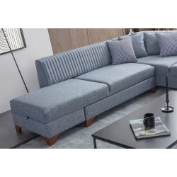 Canapea de colt Mirage Meble West Left (Grey) Thumb