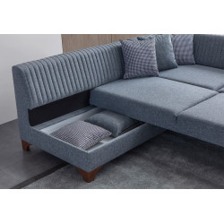 Canapea de colt Mirage Meble West Left (Grey) Thumb