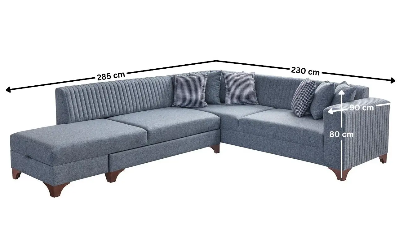 Canapea de colt Mirage Meble West Left (Grey) - 6