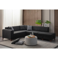 Canapea de colt Mirage Meble West Right (Anthracite)