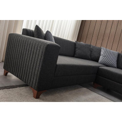 Canapea de colt Mirage Meble West Right (Anthracite) Thumb