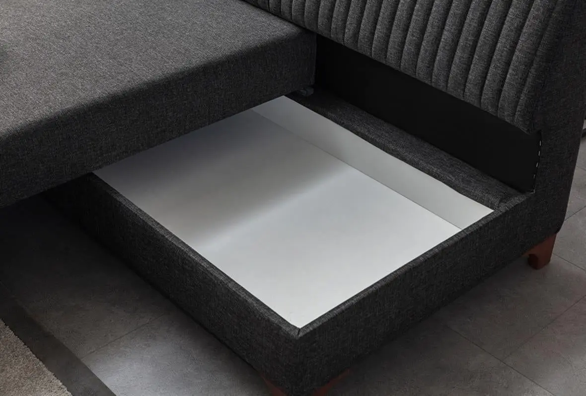 Canapea de colt Mirage Meble West Right (Anthracite) - 7