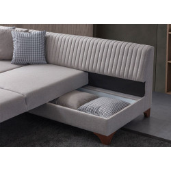 Canapea de colt Mirage Meble West Right (Cream) Thumb