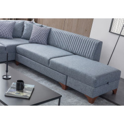 Canapea de colt Mirage Meble West Right (Grey) Thumb