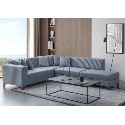Canapea de colt Mirage Meble West Right (Grey)