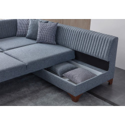 Canapea de colt Mirage Meble West Right (Grey) Thumb