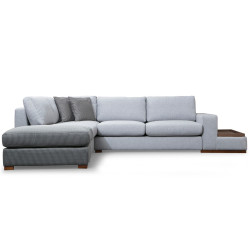 Canapea de colt cu puf Mirage Meble Loop 3 Shelf-Right (Light Grey) Thumb
