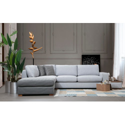 Canapea de colt cu puf Mirage Meble Loop 3 Shelf-Right (Light Grey) Thumb