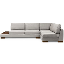 Canapea de colt cu puf Mirage Meble Tulip Shelf-Left (Light Grey) Thumb