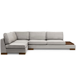 Canapea de colt cu puf Mirage Meble Tulip Shelf-Right (Light Grey) Thumb