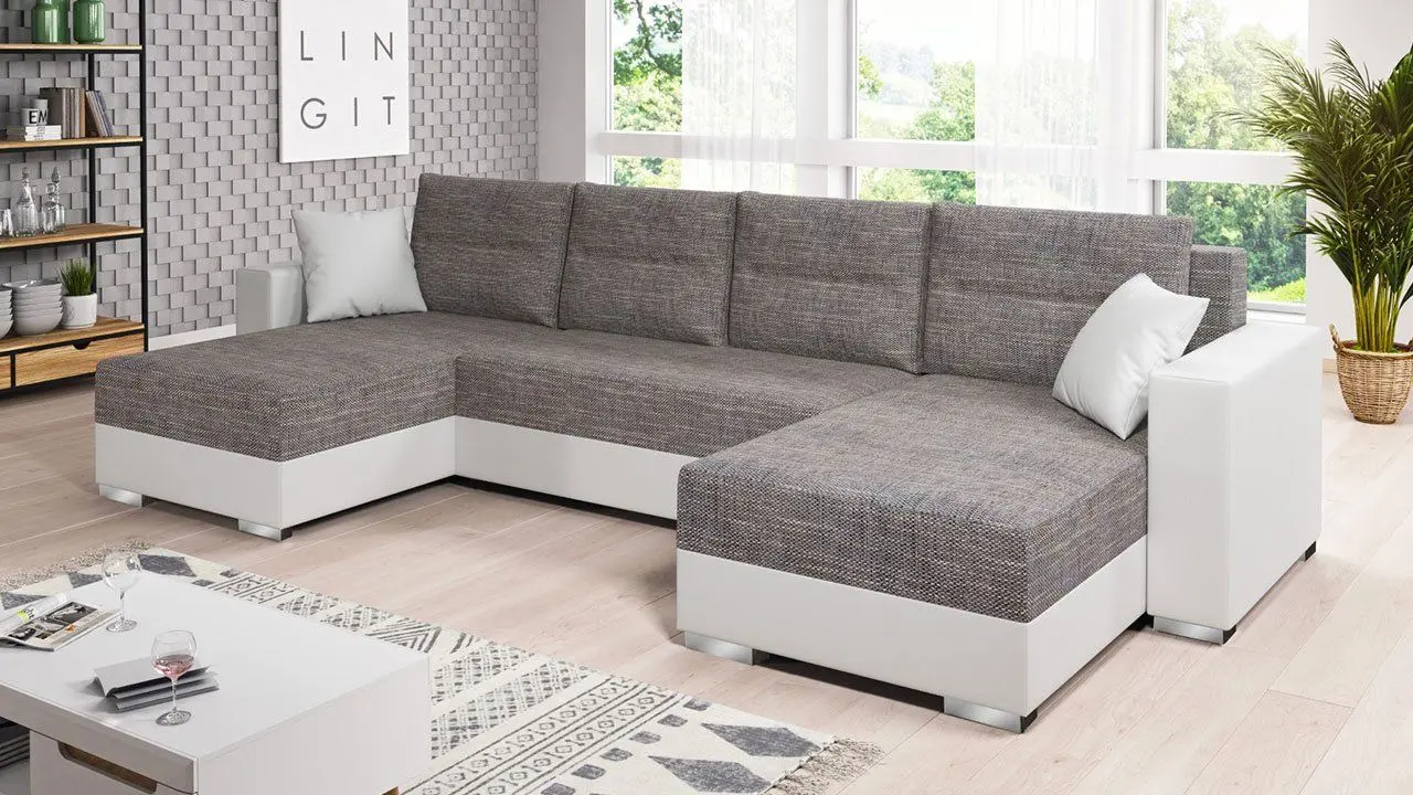 Диван П-образный Mirjan24 Dablam/Heron (White/Gray) - 2