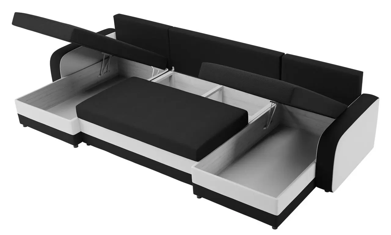 Диван П-образный Mirjan24 Dalmir U/Kris U (Gray/Beige) - 4