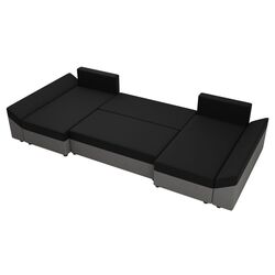 Диван П-образный Mirjan24 Peltata U/Dante U (Black/Gray) Thumb