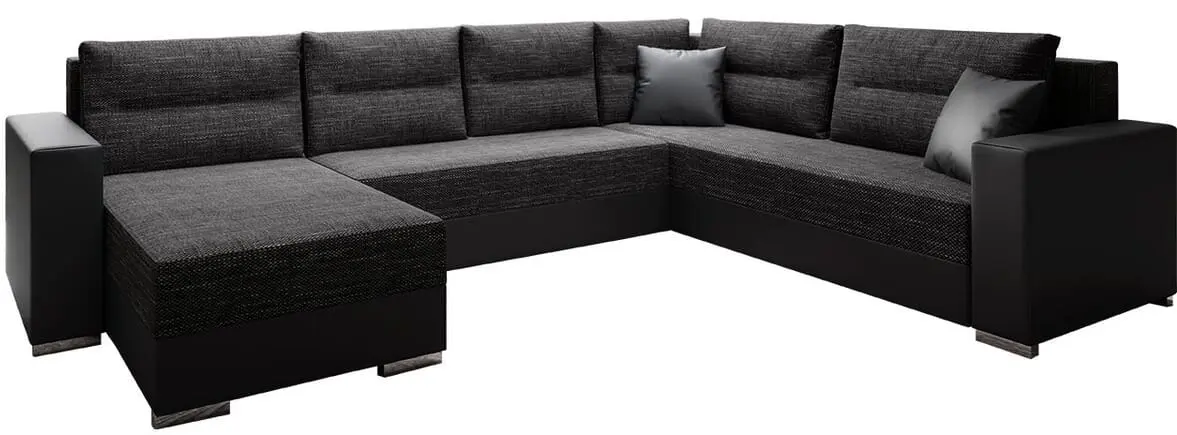 Диван П-образный Mirjan24 Poncjan/Gerd (Black)