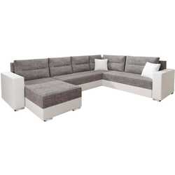 Диван П-образный Mirjan24 Poncjan/Gerd (White/Gray)