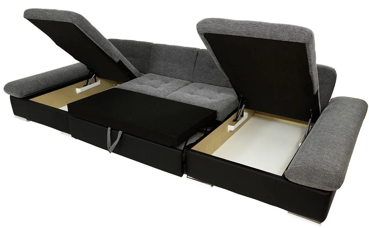 Canapea in forma de U extensibila Mirjan24 Agata/Alia (Dark Grey) - 6