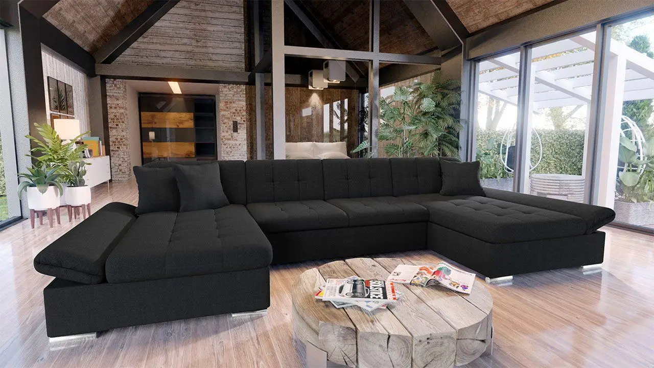 Canapea in forma de U extensibila Mirjan24 Agata/Alia (Dark Grey) - 4