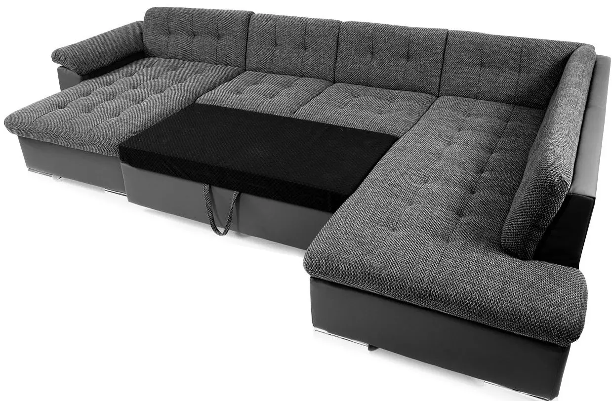 Диван П-образный раскладной Mirjan24 Tony/Niko Bis Left (Graphite/Gray) - 7