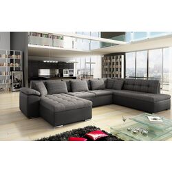 Диван П-образный раскладной Mirjan24 Tony/Niko Bis Left (Graphite/Gray) Thumb