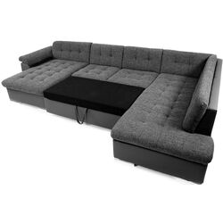 Диван П-образный раскладной Mirjan24 Tony/Niko Bis Right (Graphite/Gray) Thumb
