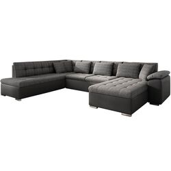 Диван П-образный раскладной Mirjan24 Tony/Niko Bis Right (Graphite/Gray)