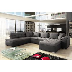 Диван П-образный раскладной Mirjan24 Tony/Niko Bis Right (Graphite/Gray) Thumb