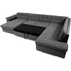 Диван П-образный раскладной Mirjan24 Tony Sale/Niko Bis Right (Gray/Black) Thumb