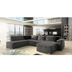 Диван П-образный раскладной Mirjan24 Tony Sale/Niko Bis Right (Gray/Black) Thumb