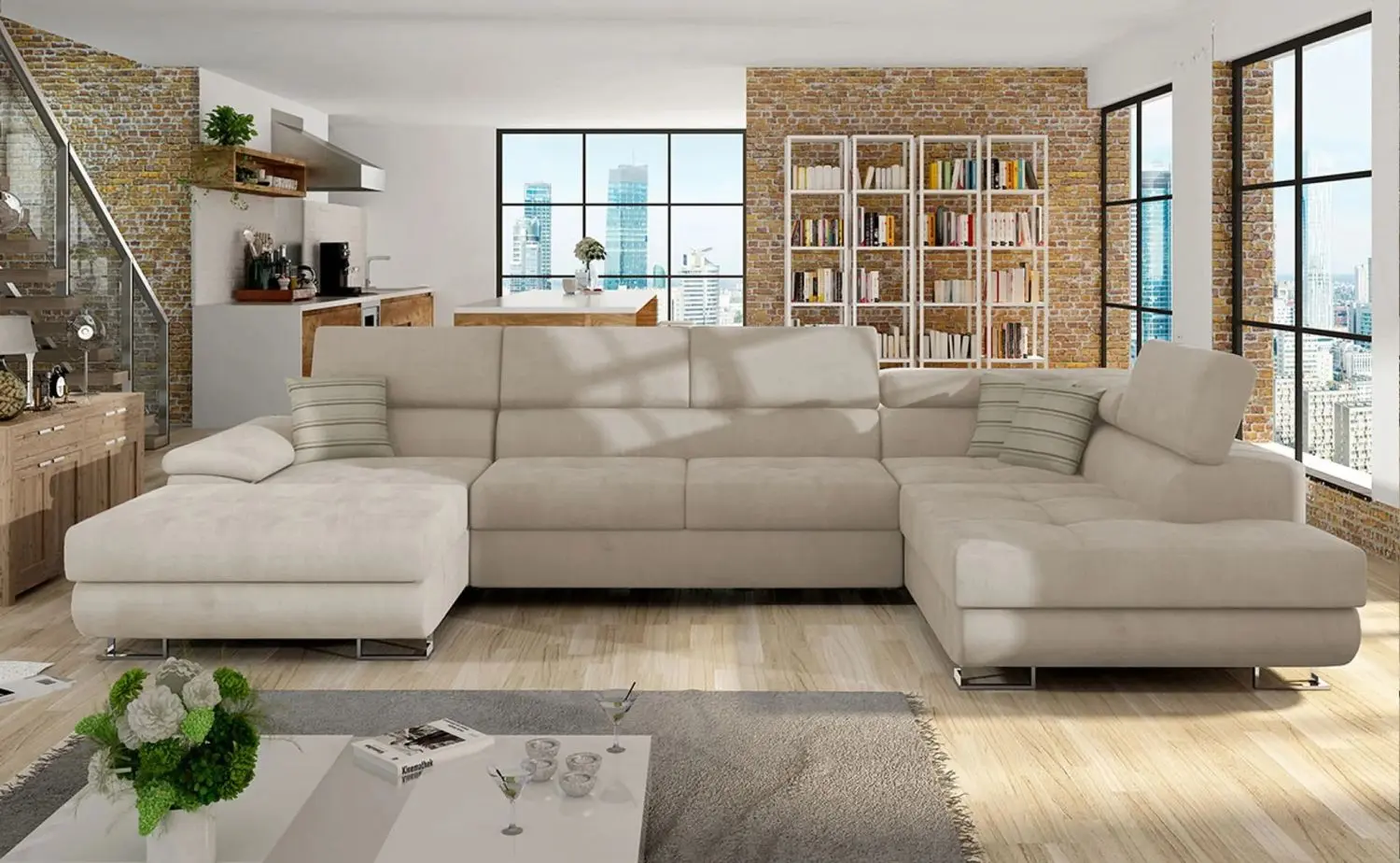 Диван угловой Mirjan24 Alvin Bis/Cotere Bis Right (Beige) - 3