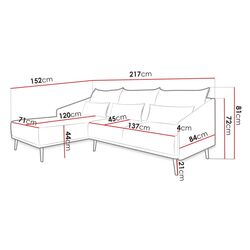 Диван угловой Mirjan24 Ameleri/Lava (Gray) Thumb