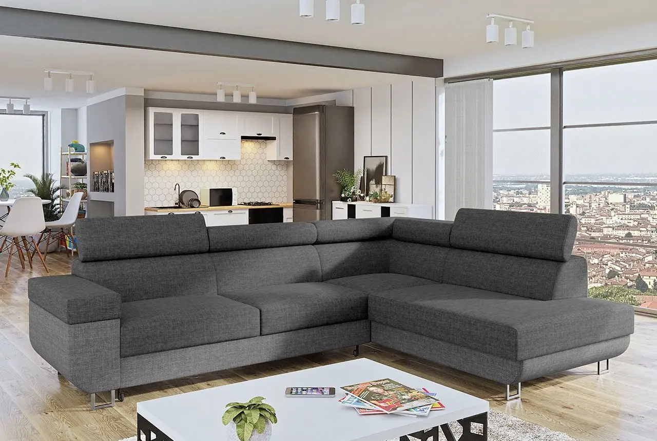 Диван угловой Mirjan24 Antrodem/Fonti Right (Gray/Light Gray) - 4