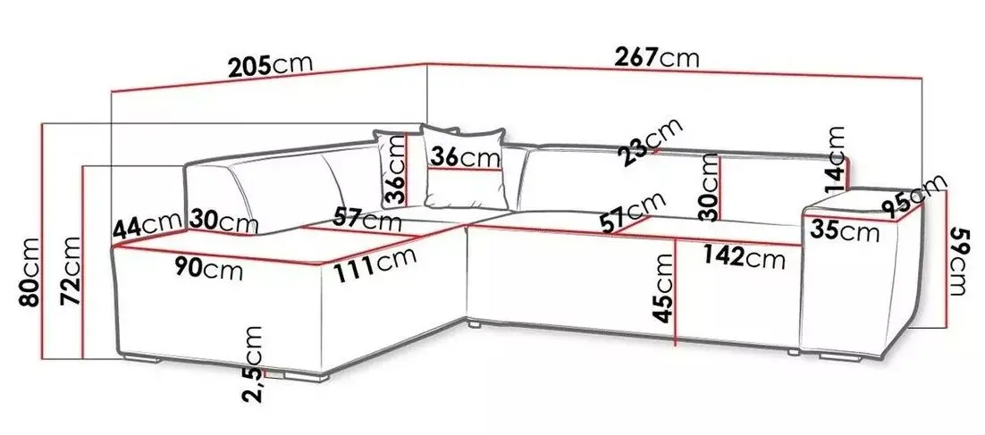 Диван угловой Mirjan24 Ardisia/Lordin Right (Beige) - 4