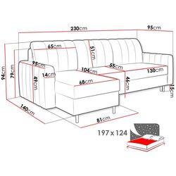 Диван угловой Mirjan24 Astabena/Sally Paros 02 (Beige) Thumb