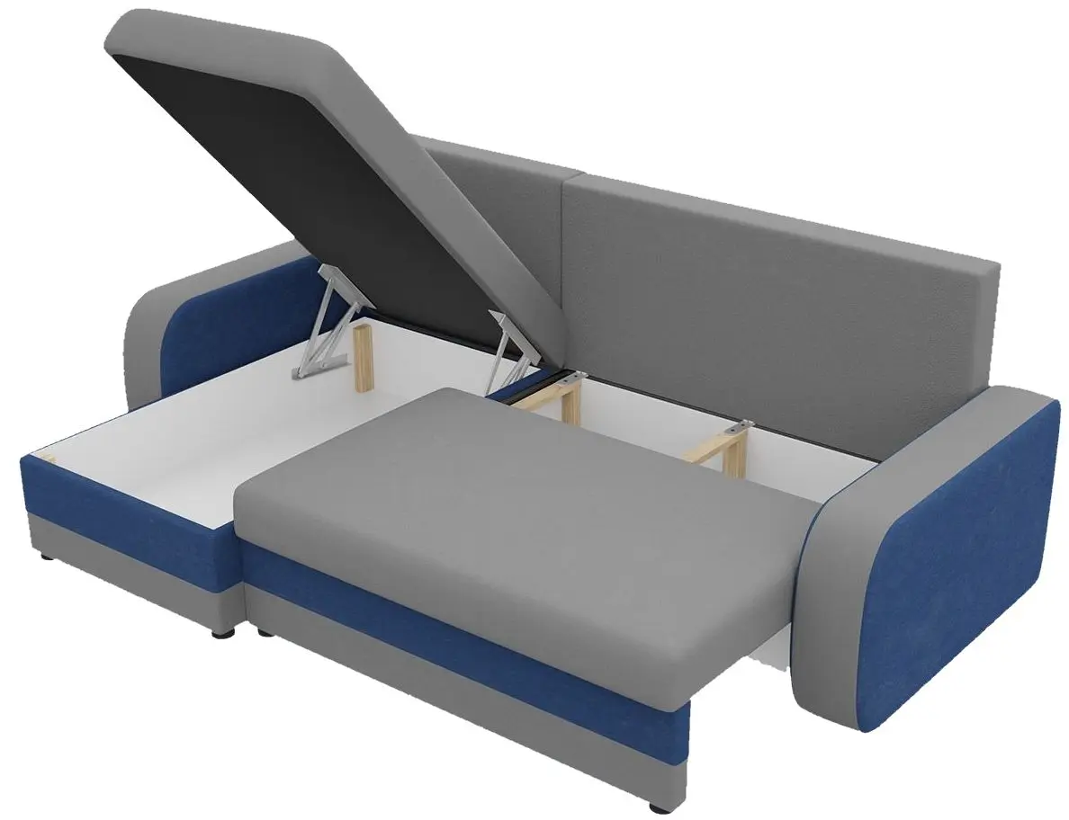 Диван угловой Mirjan24 Dalmir/Kris (Black/Beige) - 6