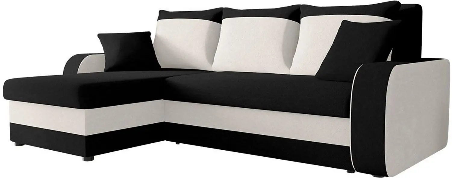 Диван угловой Mirjan24 Dalmir/Kris (Black/Beige)